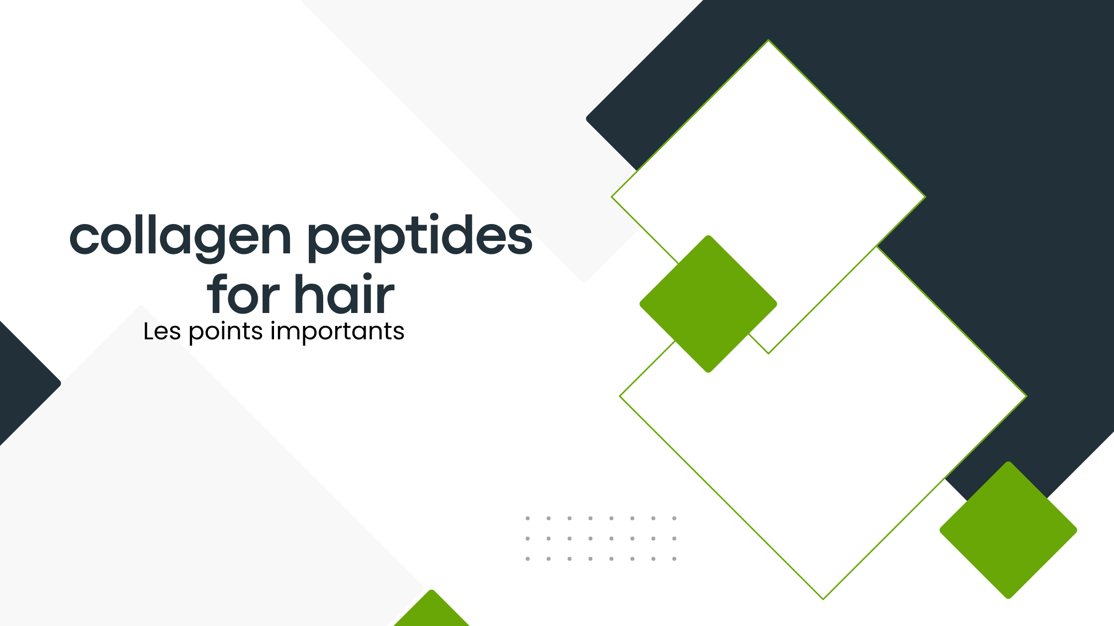collagen peptides for hair | Les points importants