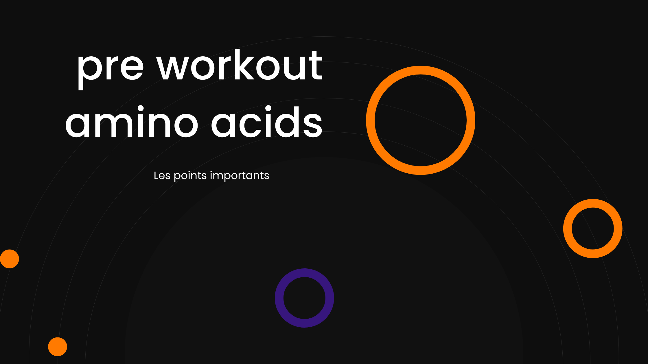 pre workout amino acids | Les points importants