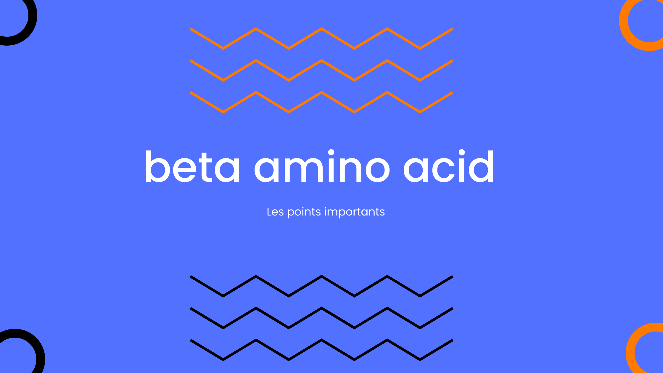 beta amino acid | Les points importants