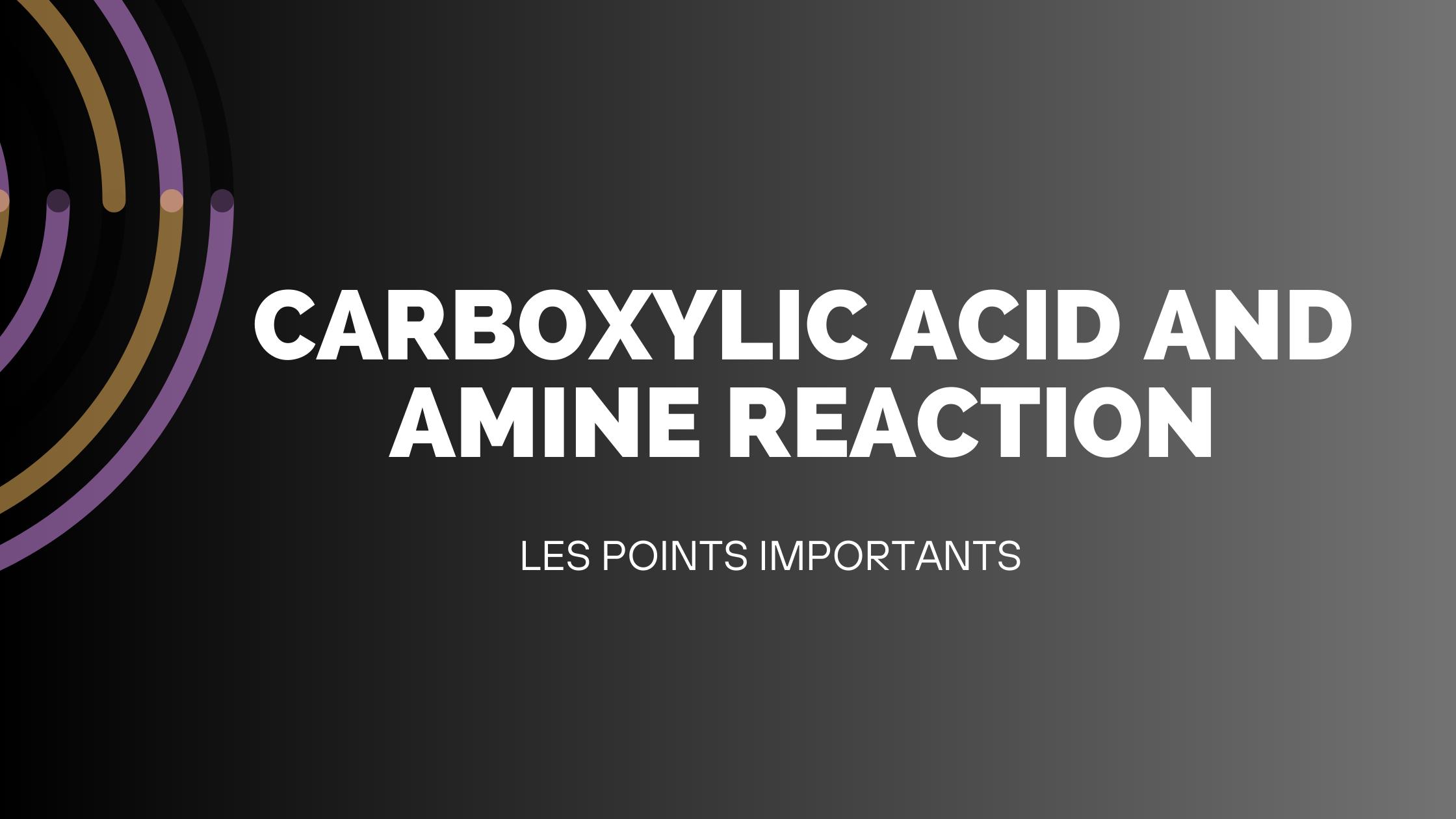 carboxylic acid and amine reaction