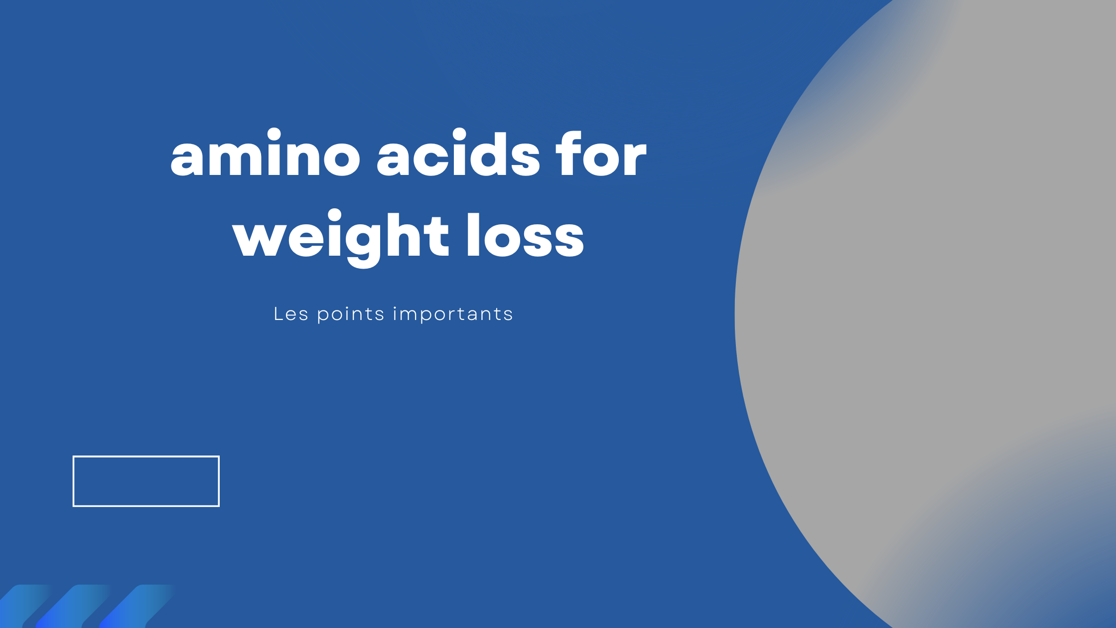 amino acids for weight loss | Les points importants